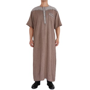 2020 New Pattern Muslim Men Clothing Arabic Thobe Men Arab Jubbah