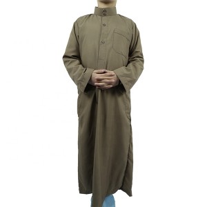 2020 Hot Selling Plain Design Muslim Boy Thobe for Ramadan