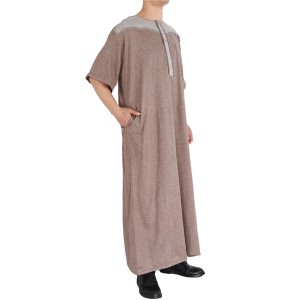 2020 New Pattern Muslim Men Clothing Arabic Thobe Men Arab Jubbah