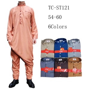 In stock Daffah brand 2 pieces/set with pants kain thobe muslim for men for Eid