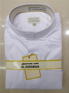 In Stock High Quality White Good Material Al Haramain Thobe Men 2020